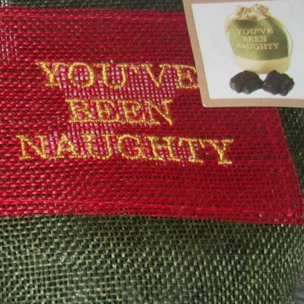 Lot of 2 packages of You've been naughty bag of coals. Great gag gift! New